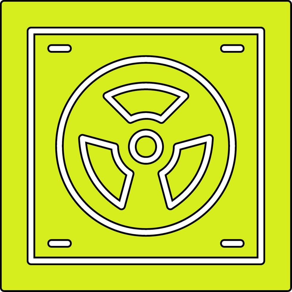 ícone de vetor radioativo