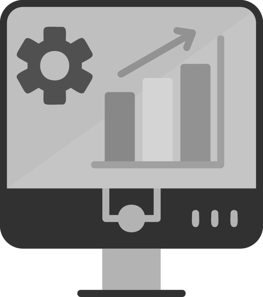 ícone de vetor de análise de mercado