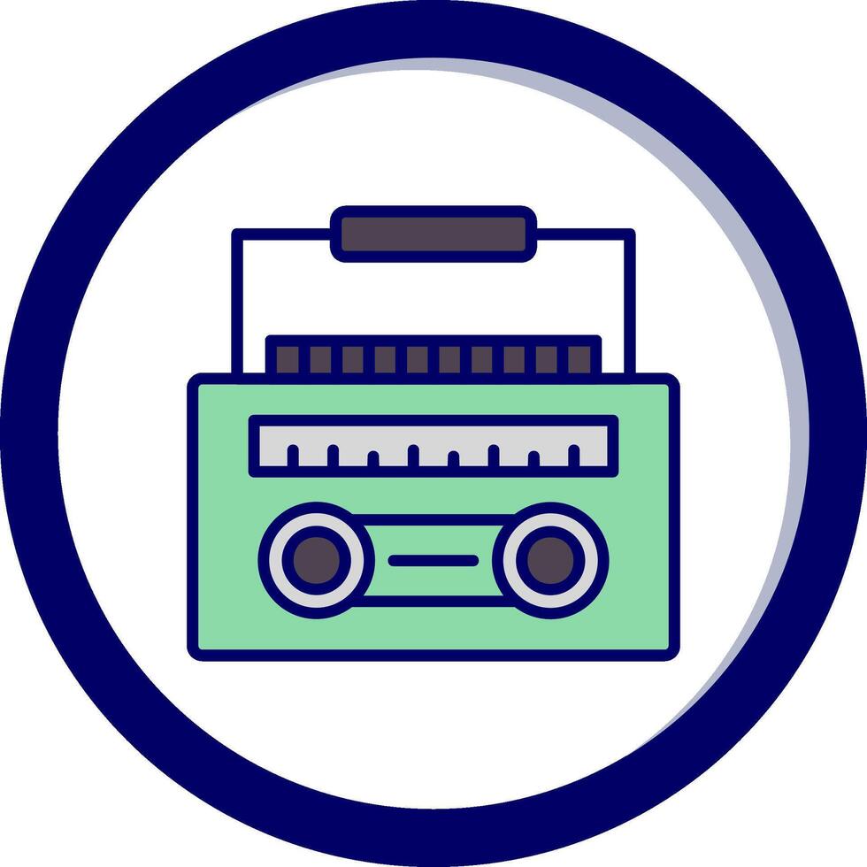 rádio cassete vetor ícone