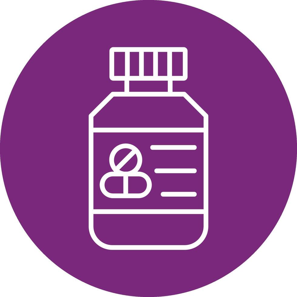 ícone de vetor de frasco de comprimidos