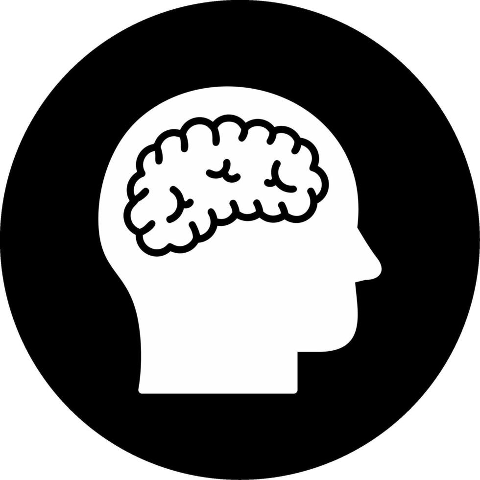 ícone de vetor de cérebro