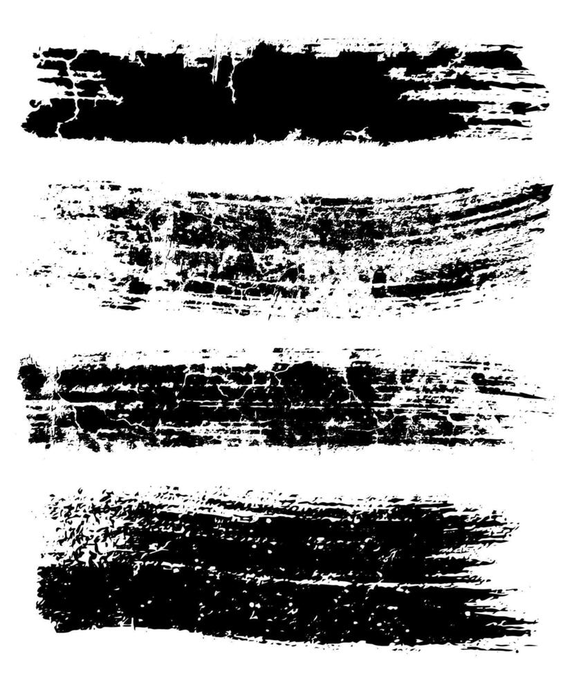 uma conjunto do Preto tinta círculos escova acidente vascular encefálico agrupar em uma branco fundo, preto e branco ícones definir, uma agrupar do Preto tinta redemoinhos em uma branco vetor