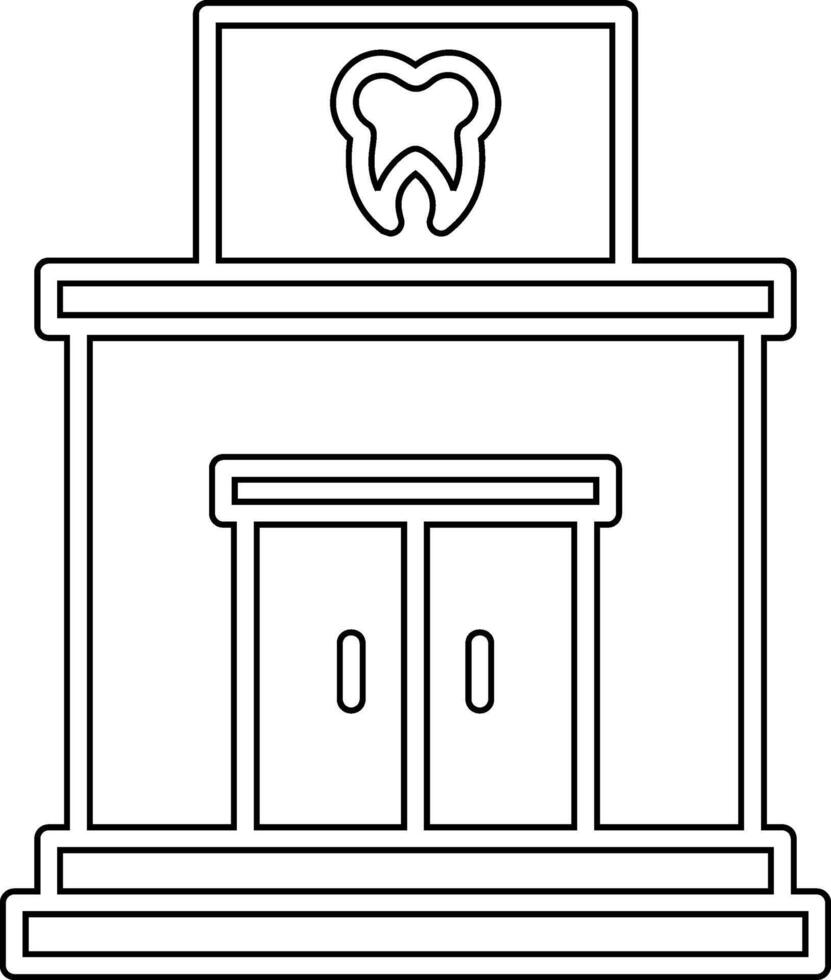 ícone de vetor de clínica odontológica