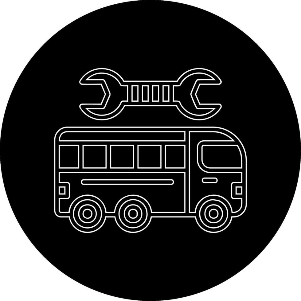 reparação ônibus vetor ícone