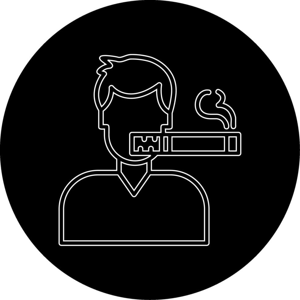 homem fumar vetor ícone