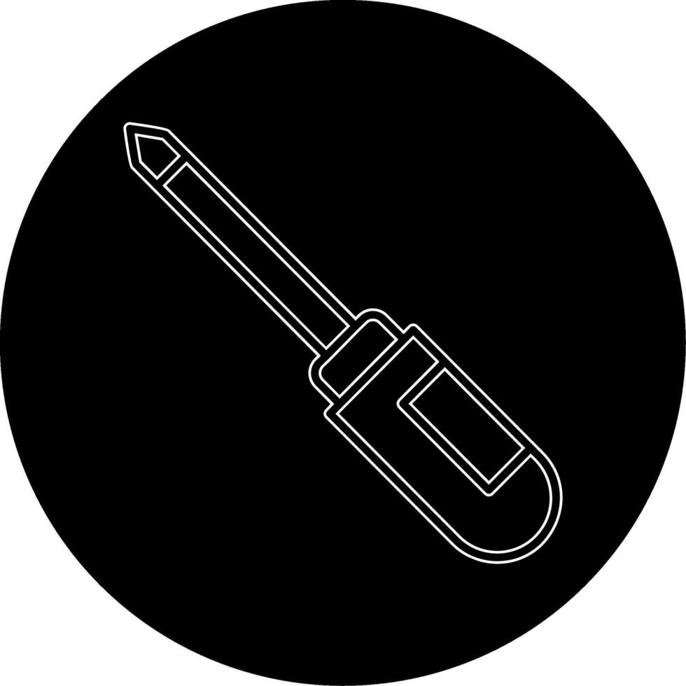 ícone de vetor de chave de fenda