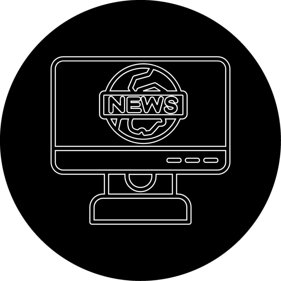 ícone de vetor de relatório de notícias