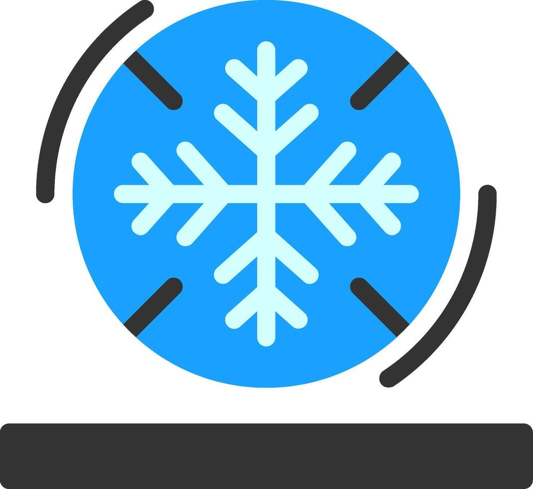ícone plano de floco de neve vetor