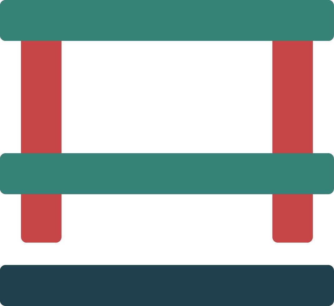 ícone de duas cores de glifo de mesa vetor