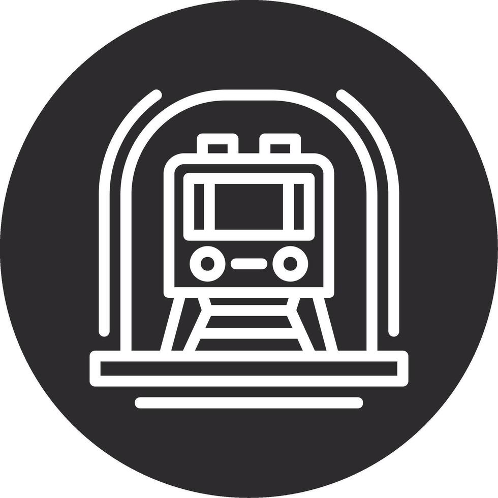 metrô invertido ícone vetor