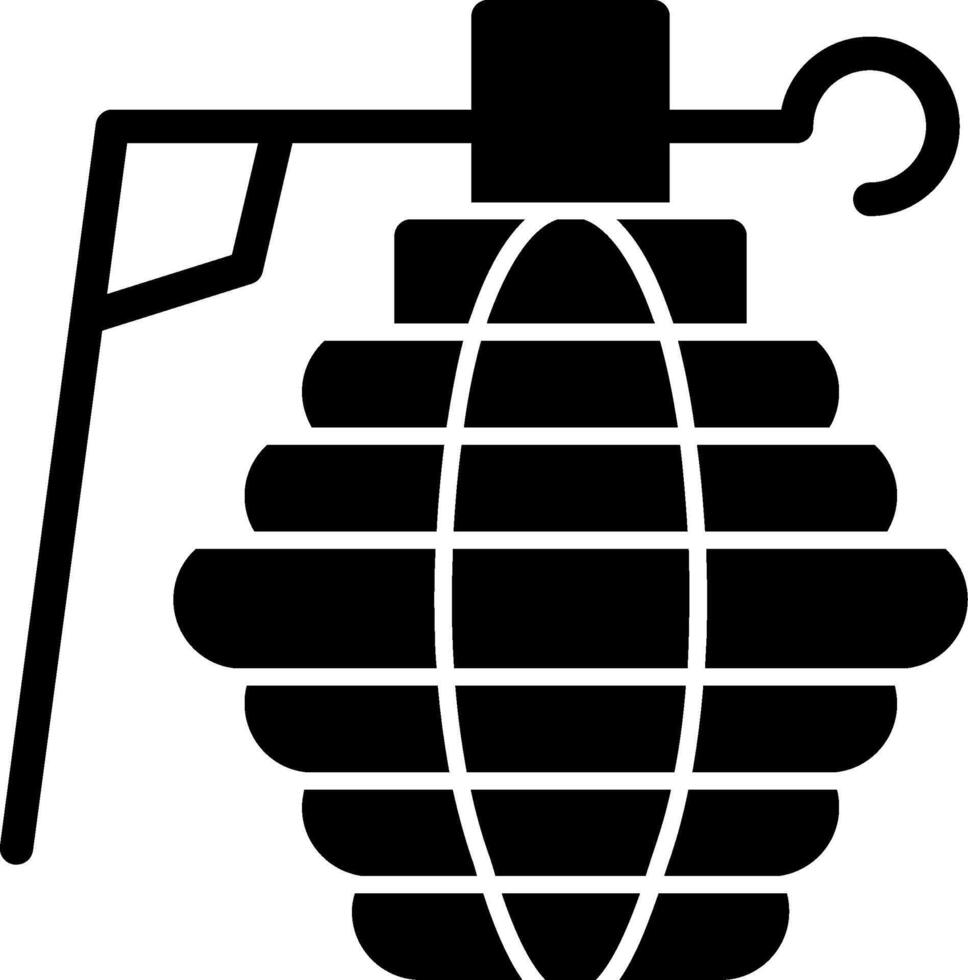 ícone de glifo de granada vetor