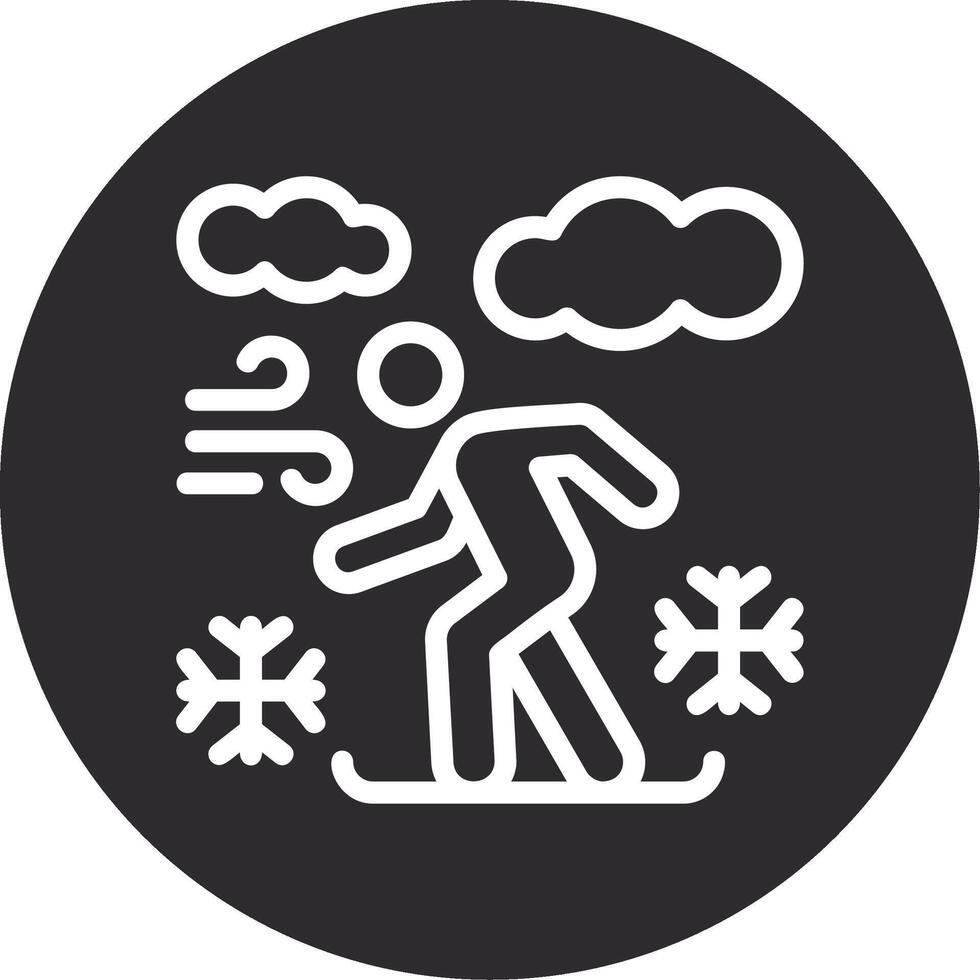 snowboard invertido ícone vetor