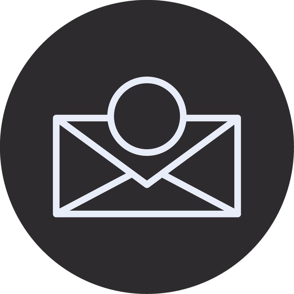 o email invertido ícone vetor