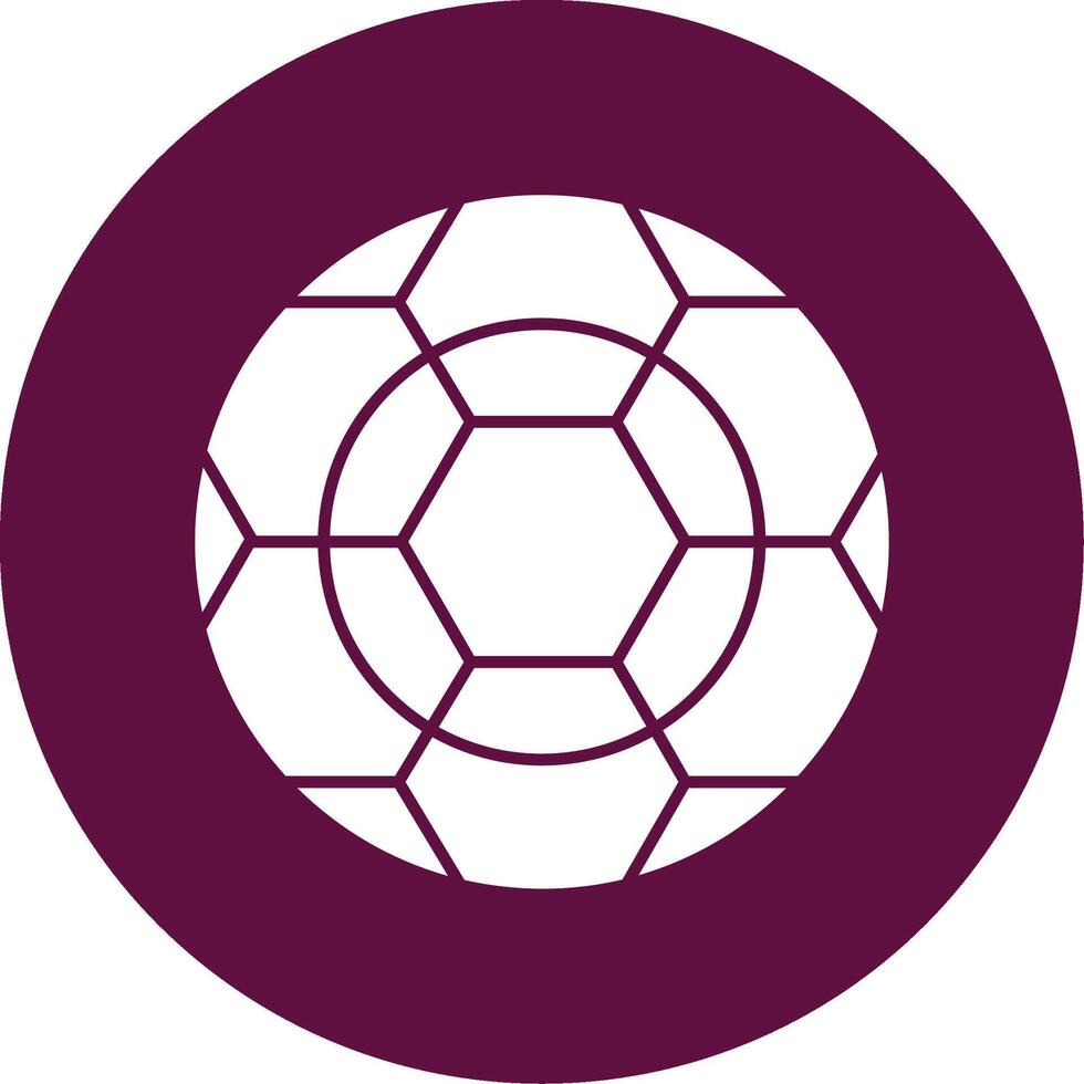 ícone de círculo de glifo de futebol vetor