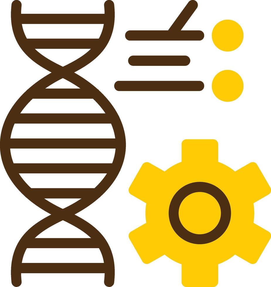 genético Engenharia amarelo mentir círculo ícone vetor