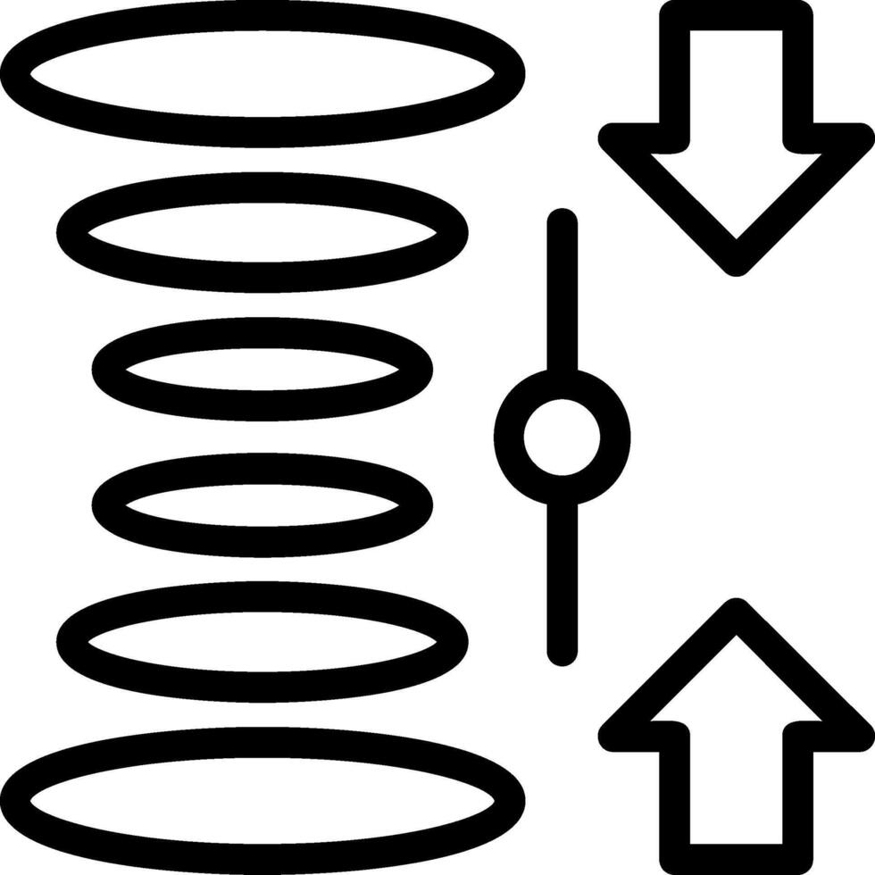 quantum sobreposição linha ícone vetor