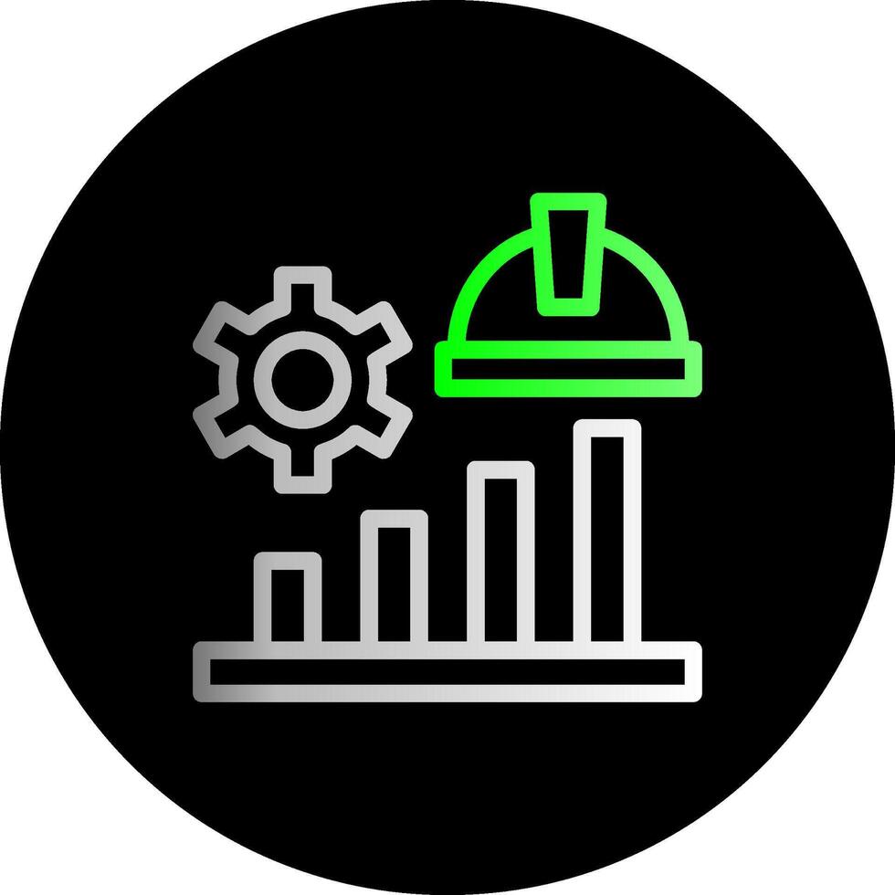 gráfico dual gradiente círculo ícone vetor