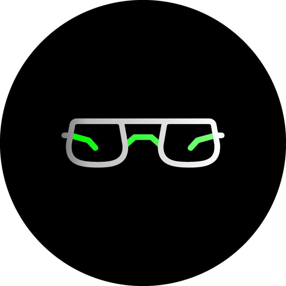 oculos de sol dual gradiente círculo ícone vetor