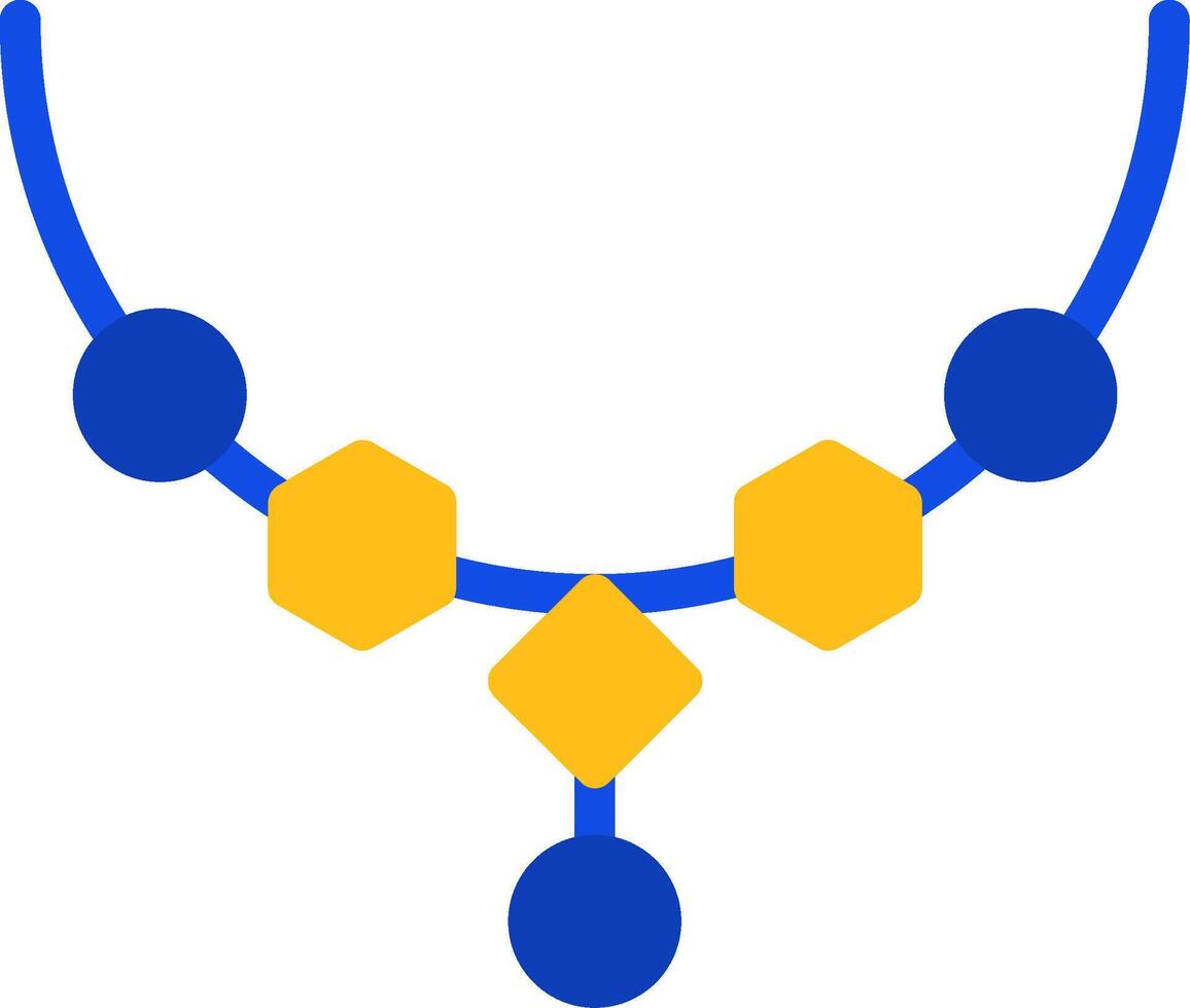 colar plano dois cor ícone vetor