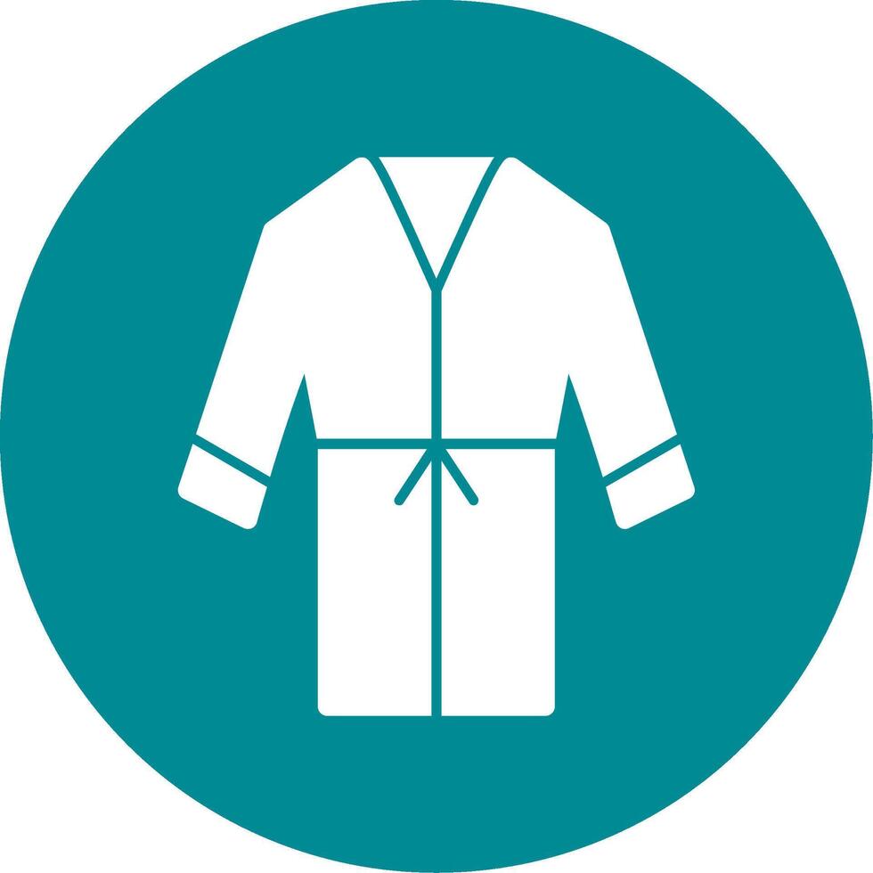 ícone de círculo de glifo de túnica vetor
