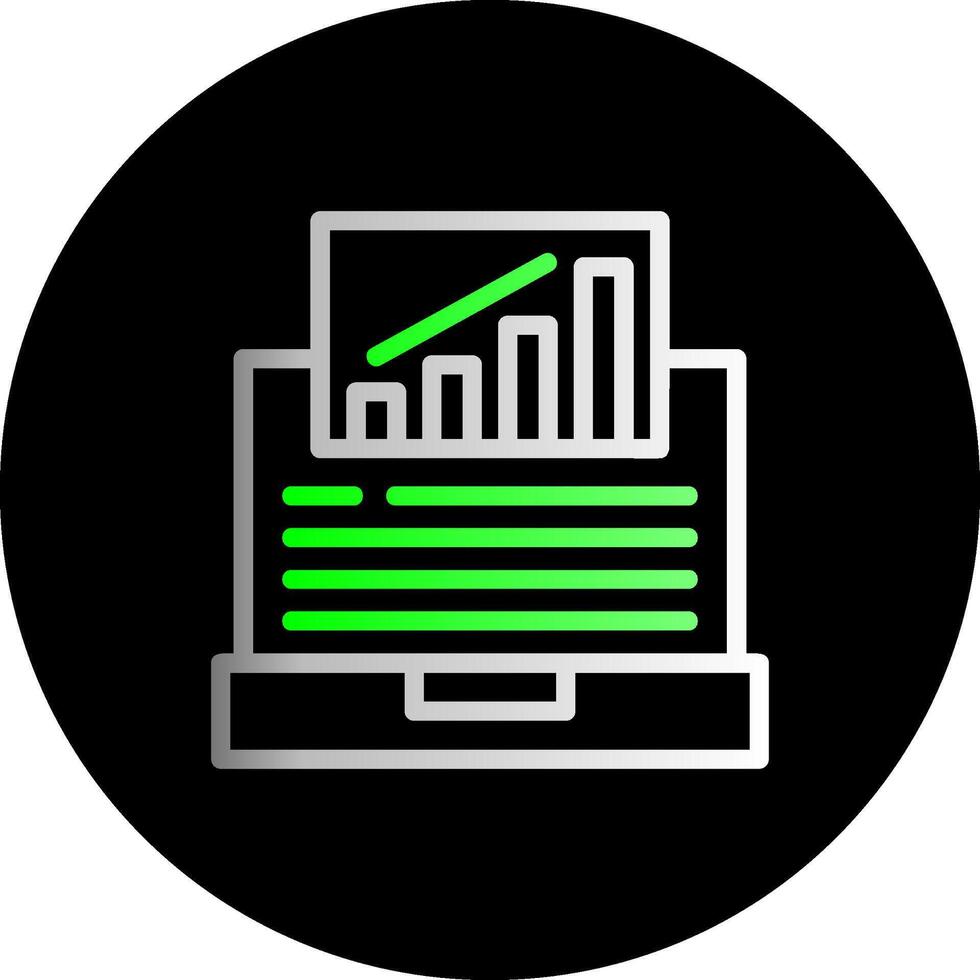 aprender subir dual gradiente círculo ícone vetor