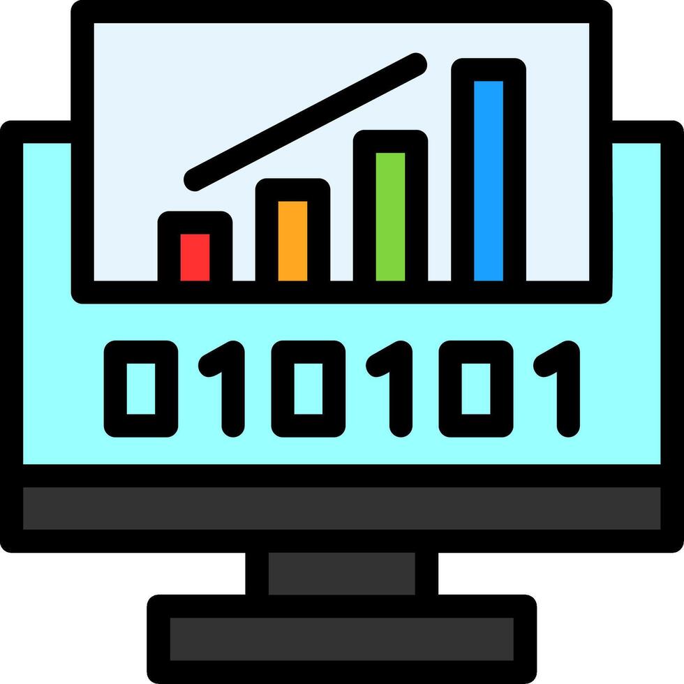 byte subir linha preenchidas ícone vetor