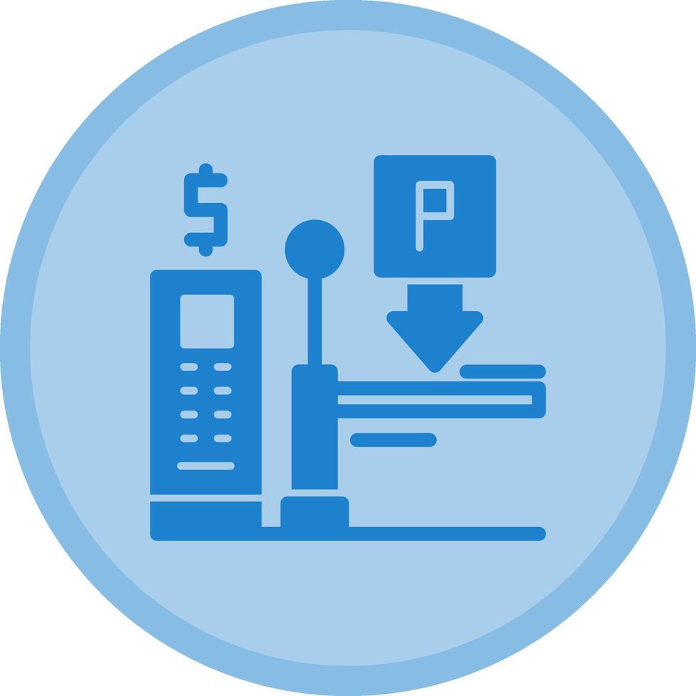 pagar em entrada estacionamento multicolorido círculo ícone vetor