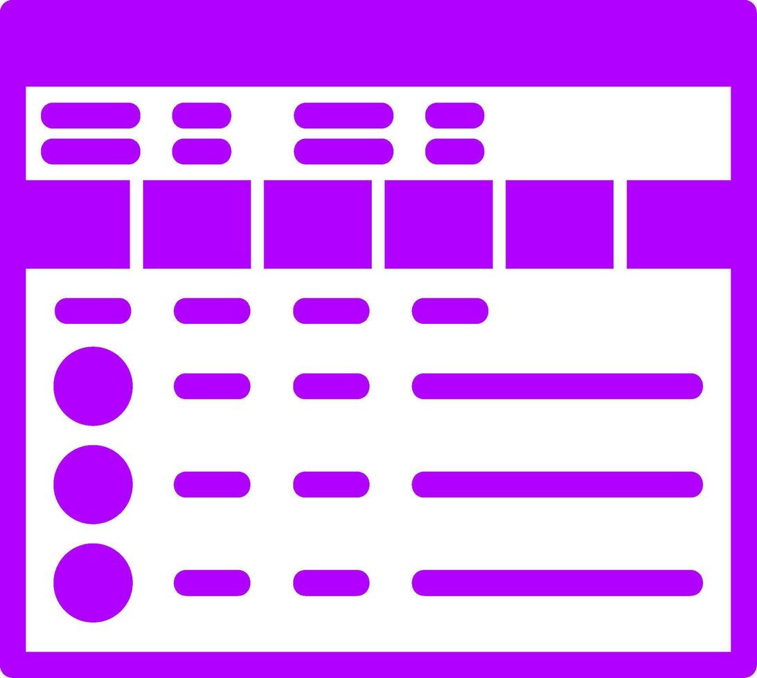 lista de controle sólido multi gradiente ícone vetor