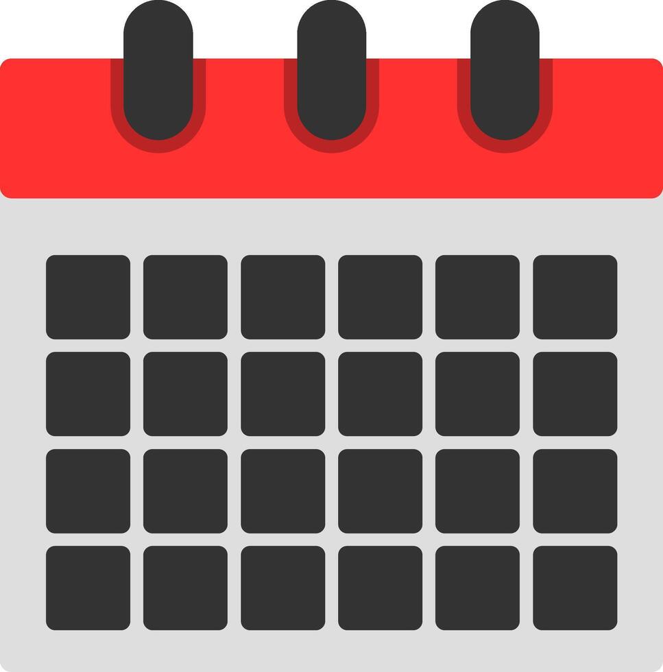 ícone plano de calendário vetor
