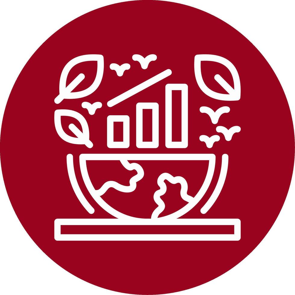 verde economia esboço círculo ícone vetor