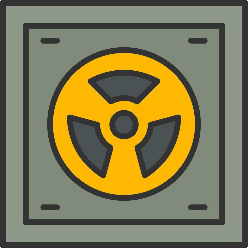 ícone de vetor radioativo