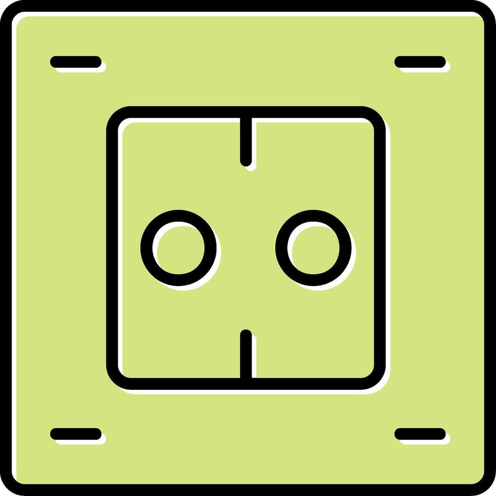 ícone de vetor de tomada elétrica