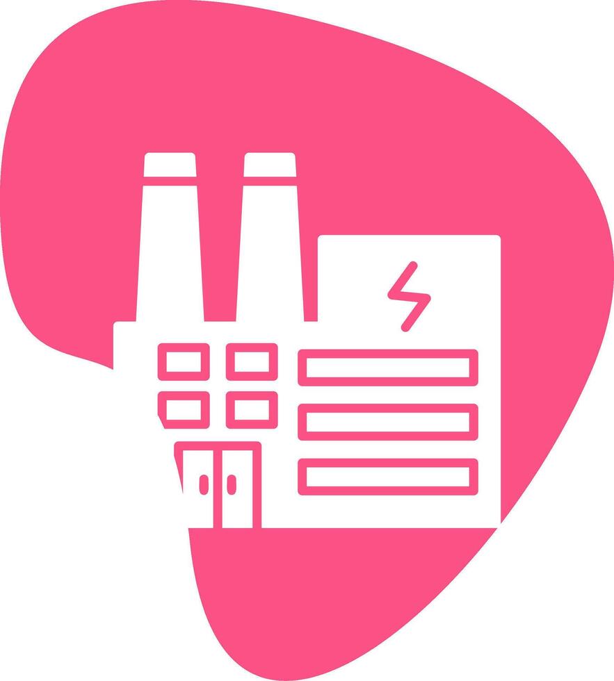 ícone de vetor de fábrica elétrica