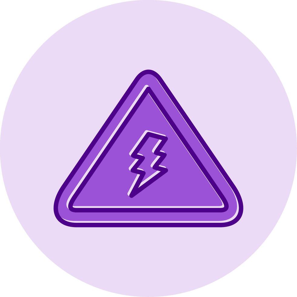 elétrico Perigo placa vetor ícone