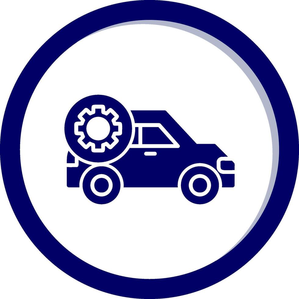 ícone de vetor de configuração de carro