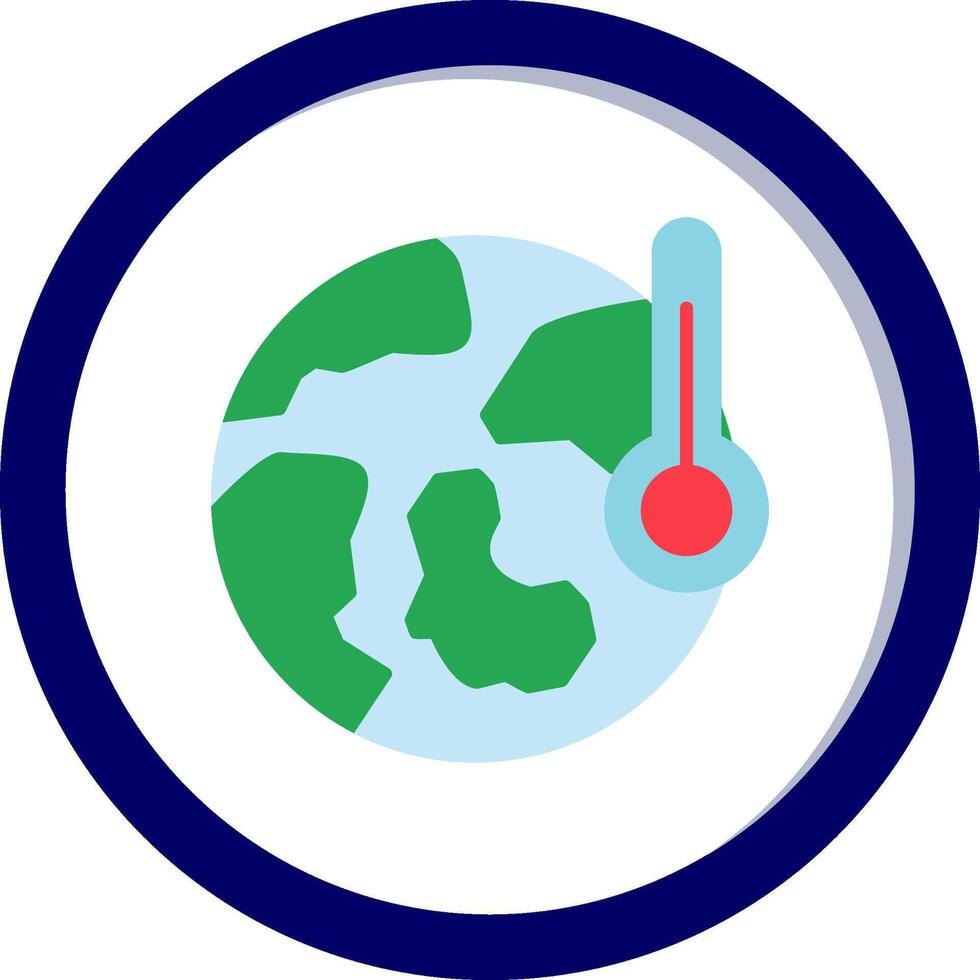 ícone de vetor de aquecimento global