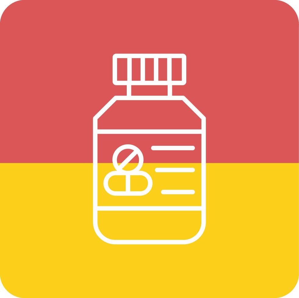 ícone de vetor de frasco de comprimidos
