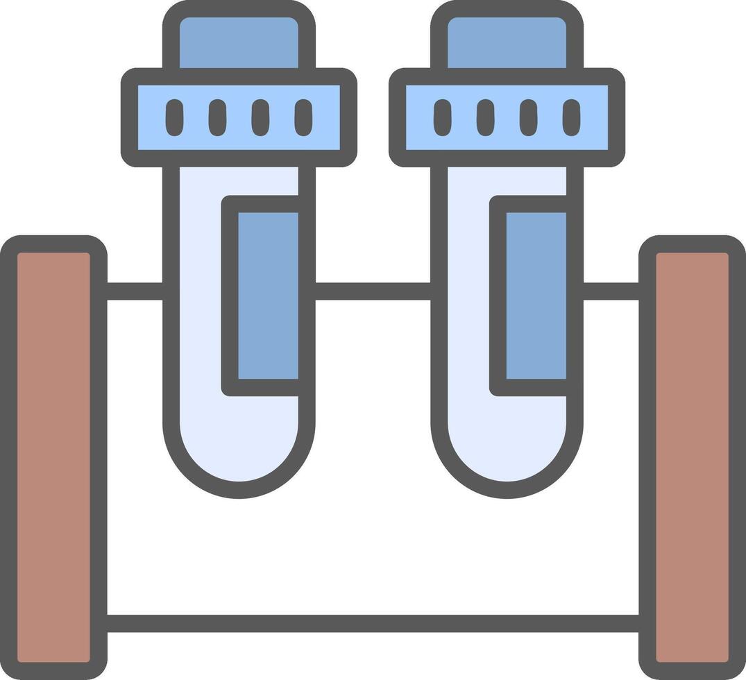 ícone de vetor de tubo de ensaio