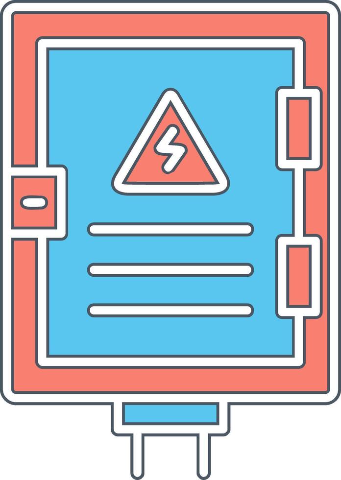 ícone de vetor de painel elétrico