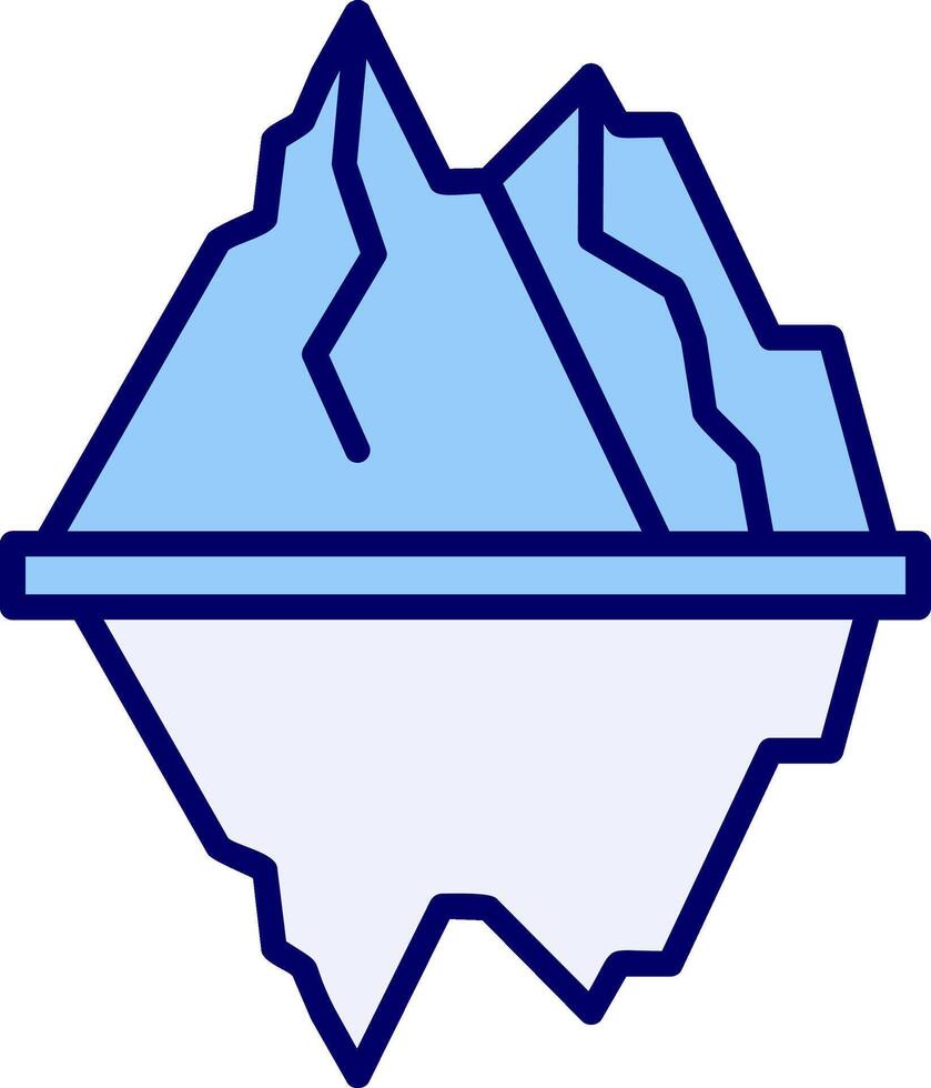 ícone de vetor de iceberg