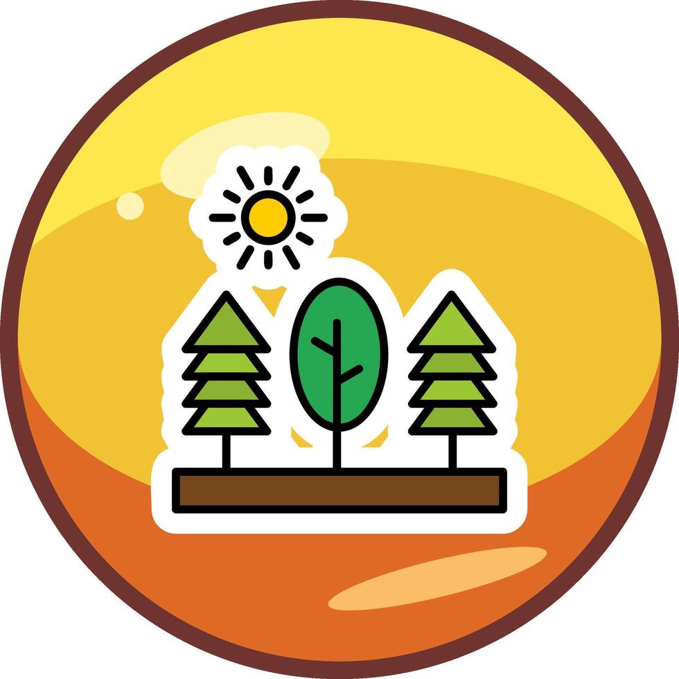 ícone de vetor de árvores