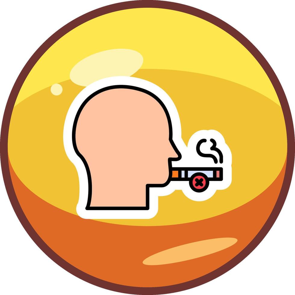 ícone de vetor de não fumar