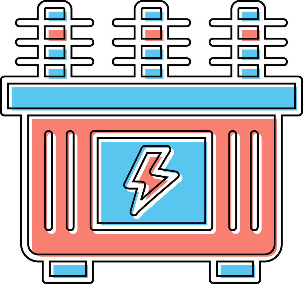 ícone de vetor de transformador