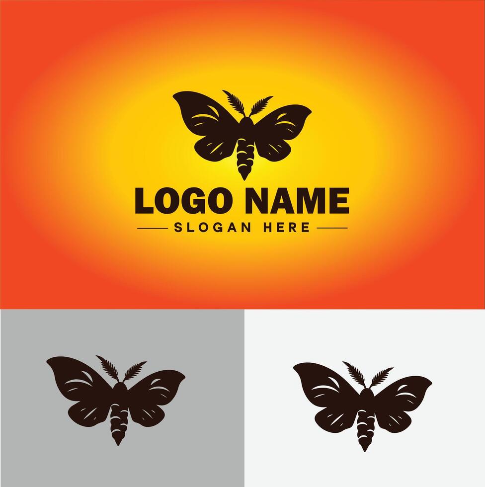 lagarta logotipo vetor arte ícone gráficos para o negócio marca ícone lagarta logotipo modelo