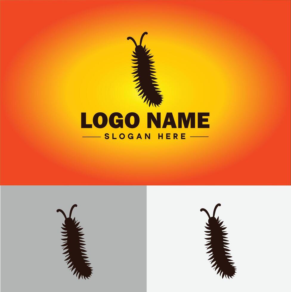 lagarta logotipo vetor arte ícone gráficos para o negócio marca ícone lagarta logotipo modelo