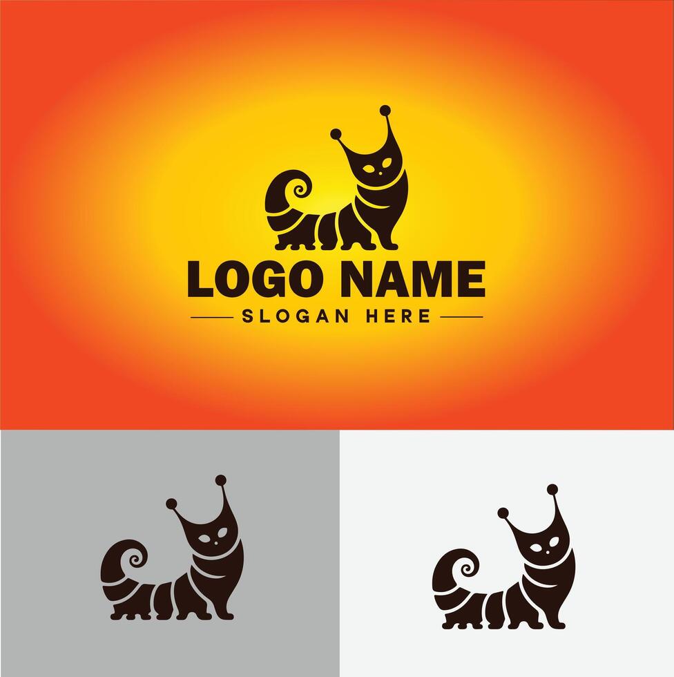 lagarta logotipo vetor arte ícone gráficos para o negócio marca ícone lagarta logotipo modelo