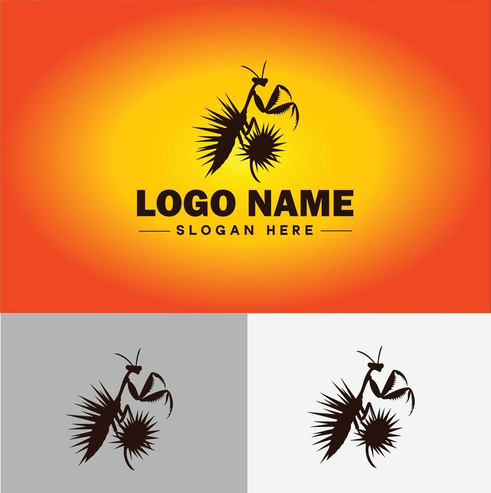 louva a Deus logotipo vetor arte ícone gráficos para o negócio marca ícone louva a Deus logotipo modelo