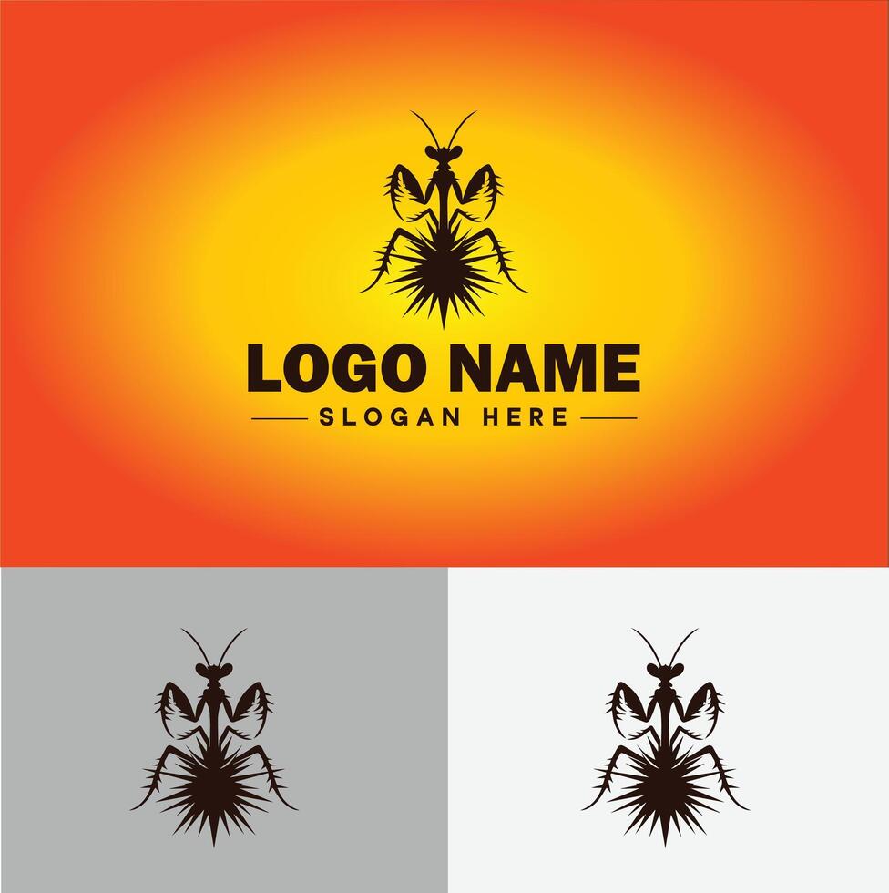 louva a Deus logotipo vetor arte ícone gráficos para o negócio marca ícone louva a Deus logotipo modelo