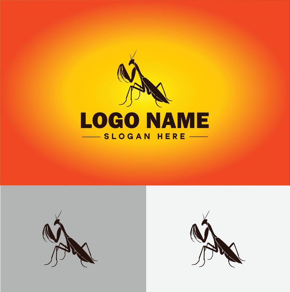 louva a Deus logotipo vetor arte ícone gráficos para o negócio marca ícone louva a Deus logotipo modelo