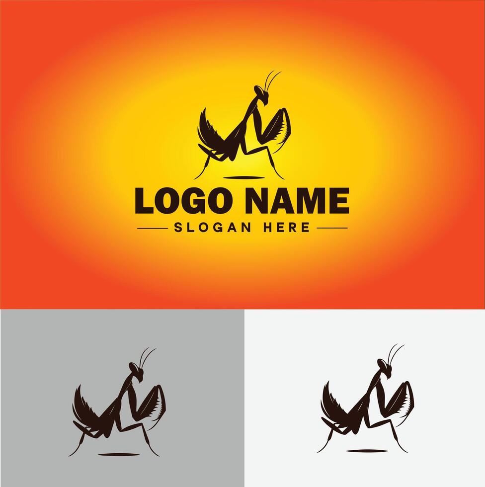 louva a Deus logotipo vetor arte ícone gráficos para o negócio marca ícone louva a Deus logotipo modelo